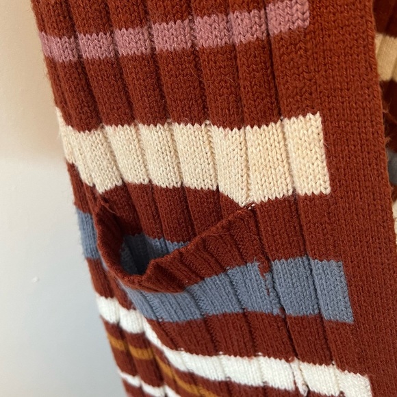 Pink Rose Striped Duster Cardigan - Picture 4 of 10